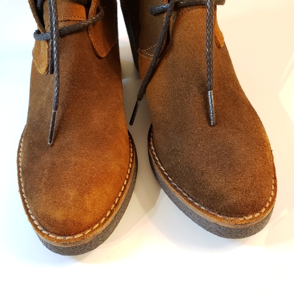 MIISTA Booties 6/6.5 US 37 Imelda suede Ankle Boot fairy cottage moto Old Money - Picture 6 of 13